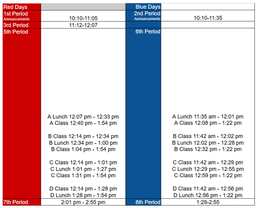 Bell Schedules