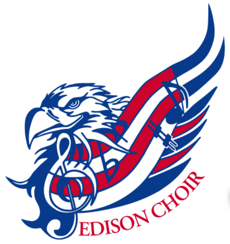 Image of Choir Logo with an Eagle and text that reads "Edison Choir"
